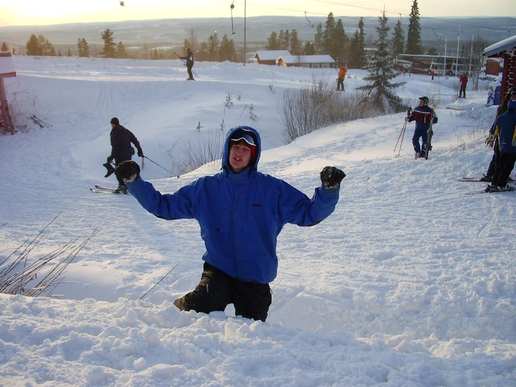 Yes, snö!. Foto: Joel Arnkvist. Åkare: Felix Berg.