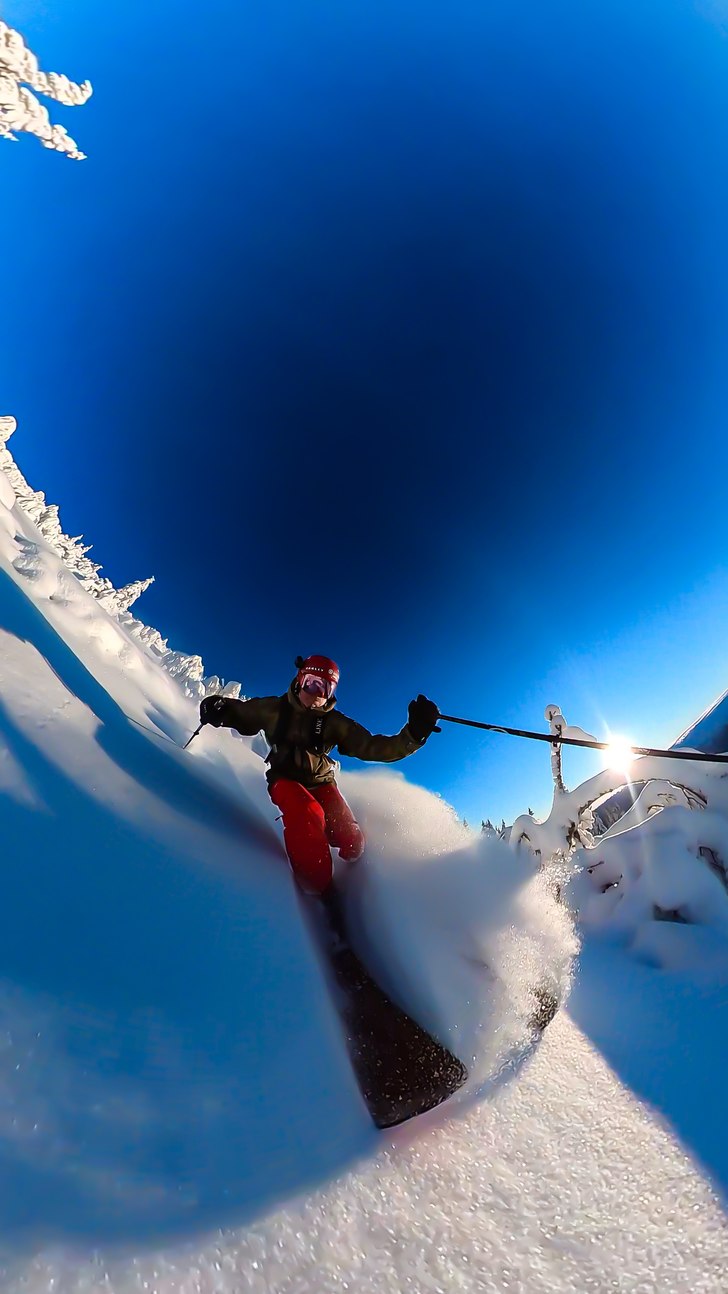Sunset Powder!
Grym snö & grymt väder.