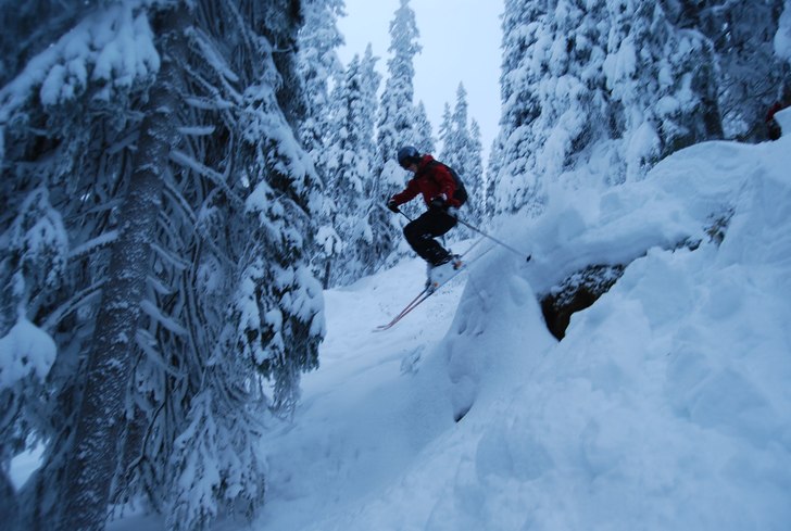 härliga smådropps på ostsidan i idre. Foto: Måns Gullgren. Åkare: Magnus Lindholm.