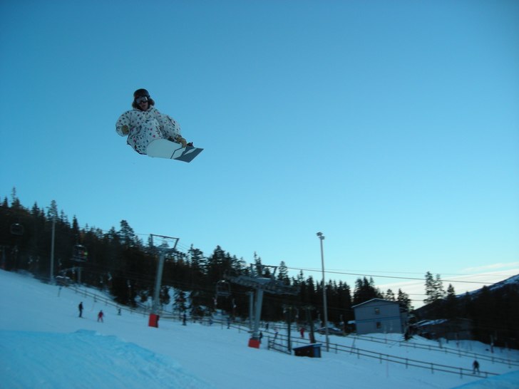 Bs 720 mute i Stora backen i Tandådalen. Foto: Henrik Gustavsson. Åkare: Jocke Hammar.