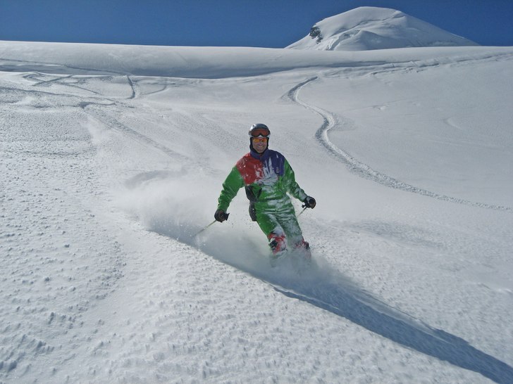3500 m ö h - en kanondag. Foto: William Halldin. Åkare: Hans Halldin.