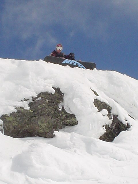 jag chillar på en liten klippa!. Foto: Em. Åkare: Malin.