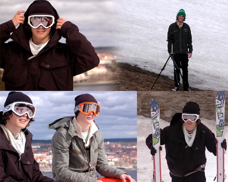 Litet kollage över en dag då jag och Emil körde. Foto: Tim Forsström Jacobsson. Åkare: Jag, Tim och Emil.