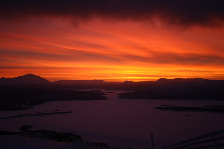Sunrise at new year times. Foto: Lucas Lindh.