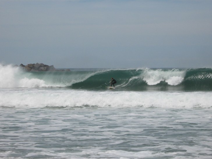 En schysst dag i San Sebastian som var kanske den . Foto: Anders Lagerström. Åkare: Okänd.