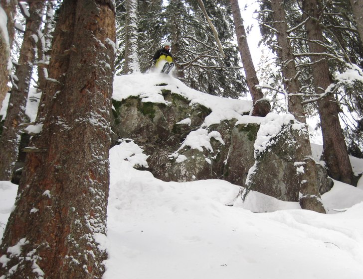 Sex stadiga meter med stenhård landning. Foto: David Alsén. Åkare: Erik Nyberg.