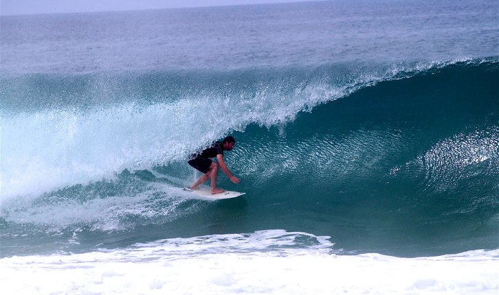 En härlig tube. Foto: Johan Mårtensson. Åkare: Local.