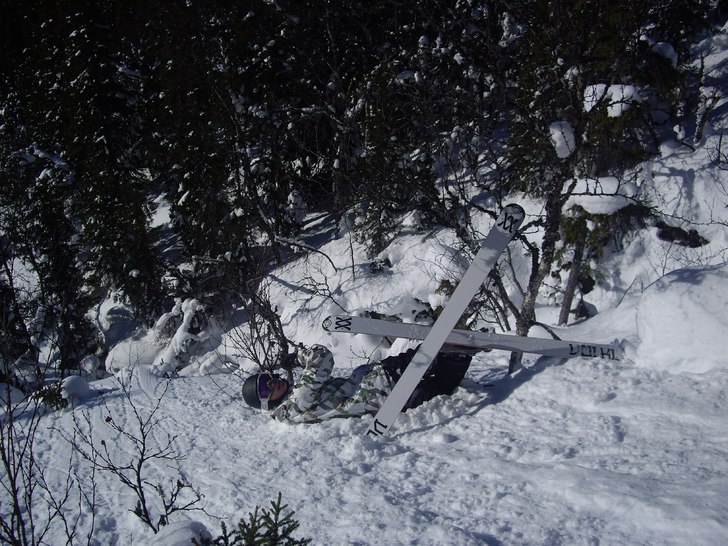 om det inte syns väldigt tydligt så ligger ett s. Foto: David Kronqvist. Åkare: Fredrik Hörnqvist.