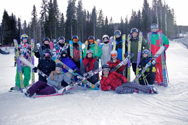 Kommande Freestyle-Gymnasie elever!. Foto: Sandra Englund. Åkare: erik karlström,daniel lönn,jim lundberg, emil svantesson,Monique latifi,hugo melin,niklas wretblad,isac wetterö,jesper dahl, josephin kvarnberg,anton törnhult,gussi nilsson,max ottosson,lukas eriksson.
