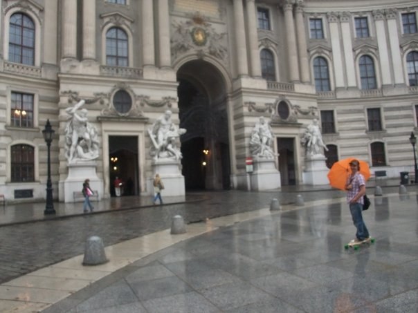 On a visit to Vienna. Foto: Anders Jansson. Åkare: Anders Mangs.