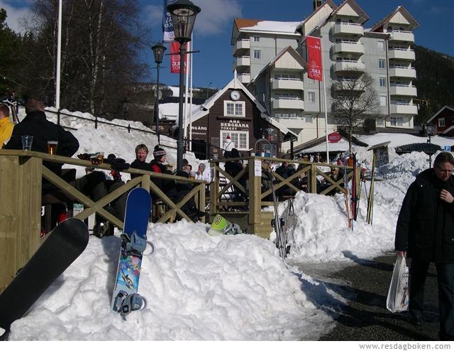 ÅRe torg en vacker dag i April!!. Foto: Annica.