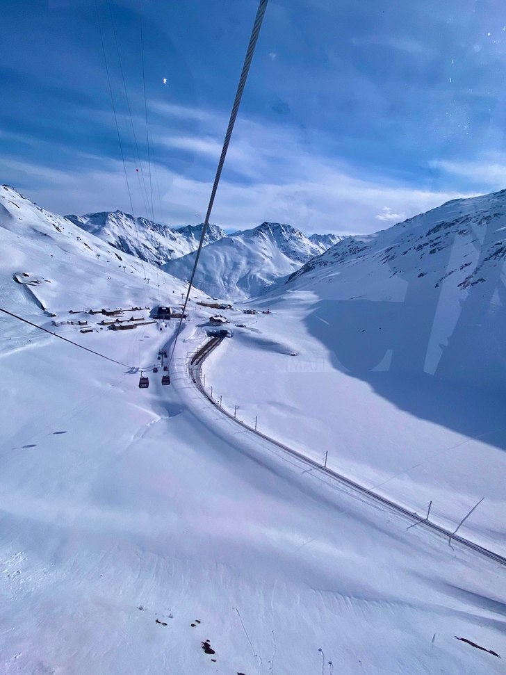 Utsikt över Oberalppass.