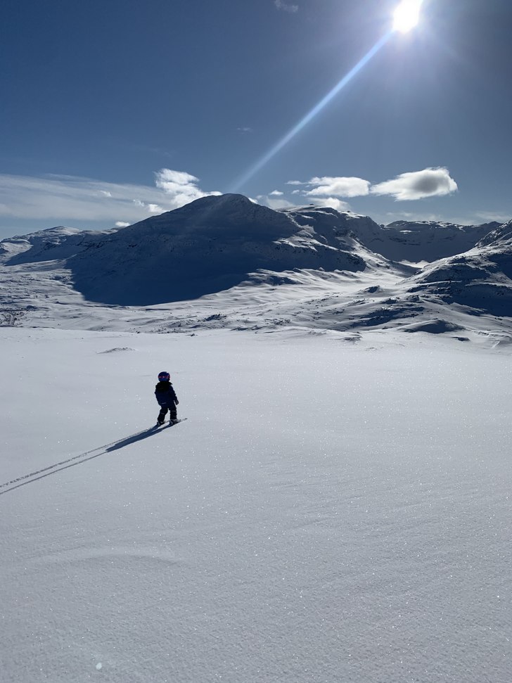 Första lössnödagen för Sverker 4 år..