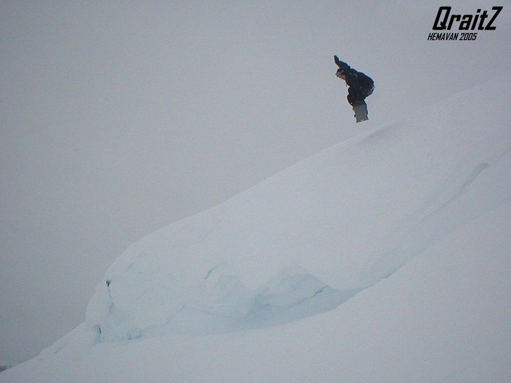 Dålig bild, Dåligt väder, Dåligt hopp men här. Foto: Jimmy Boström. Åkare: Emil Berg.