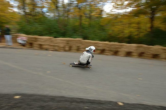 En bild från förstakurvan i ohio, en riktigt gna. Foto: Okänd människa. Åkare: Olle van Keppel.
