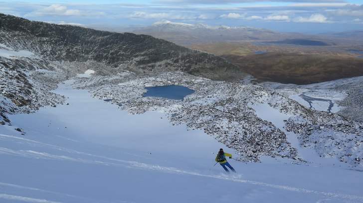 Bilden är från glaciärsgrytan och här kan man . Foto: Anders Wittenström.