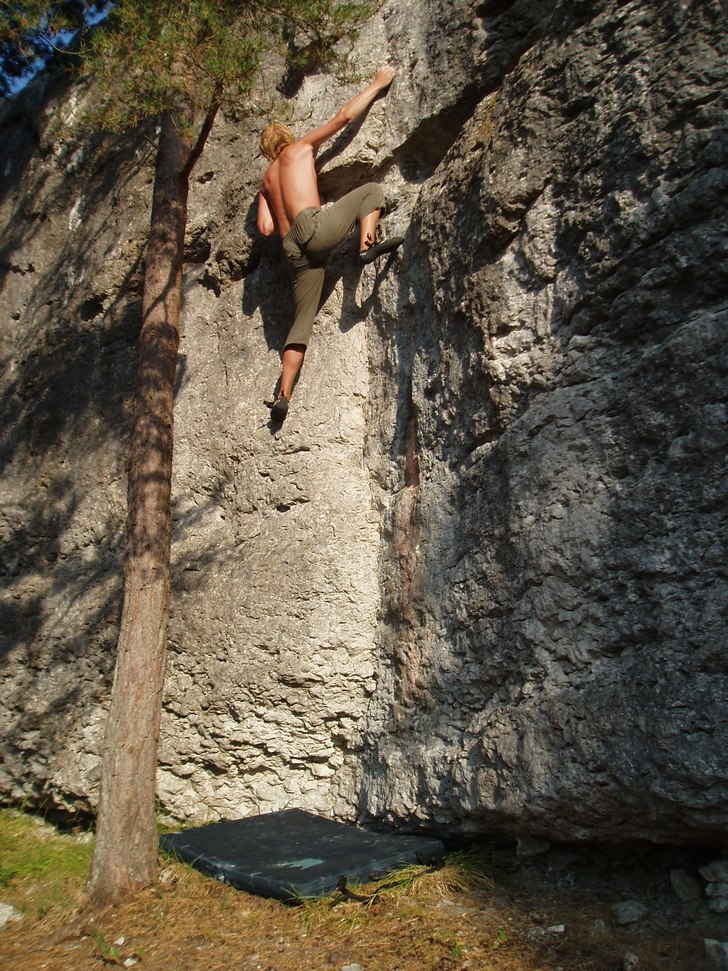 El Lima 6b+. Foto: Sandra. Åkare: Christo.