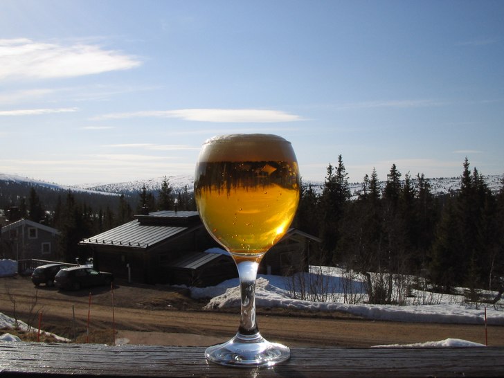 En härlig eftermiddag i april.. Foto: Me.