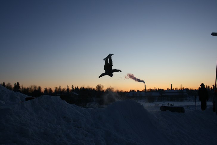 Backflip. Foto: Erik Lundkvist. Åkare: Daniel Rask.