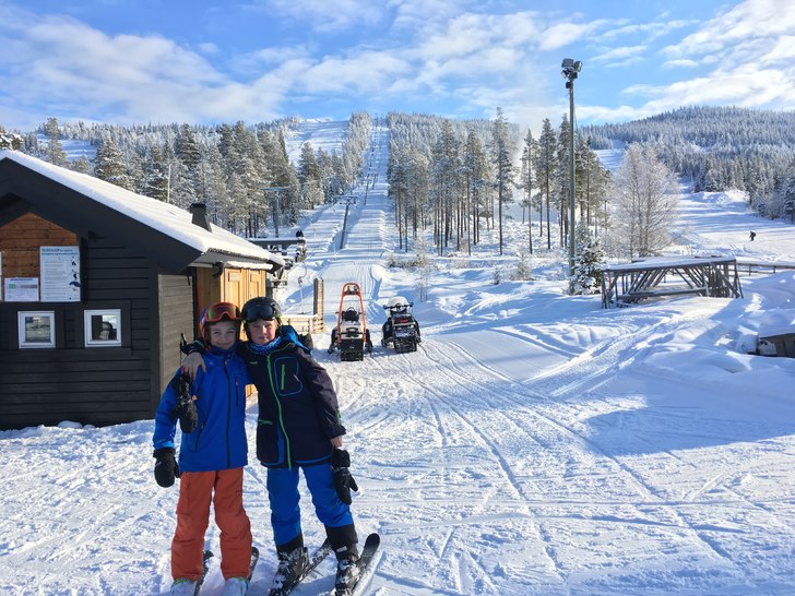 Perfekte forhold til inngangen av vinterferie
Vi h.