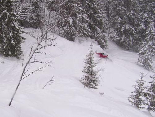 Pudersväng i Åre.. Foto: Josef Ragnarsson. Åkare: Anton Sigvardsson.