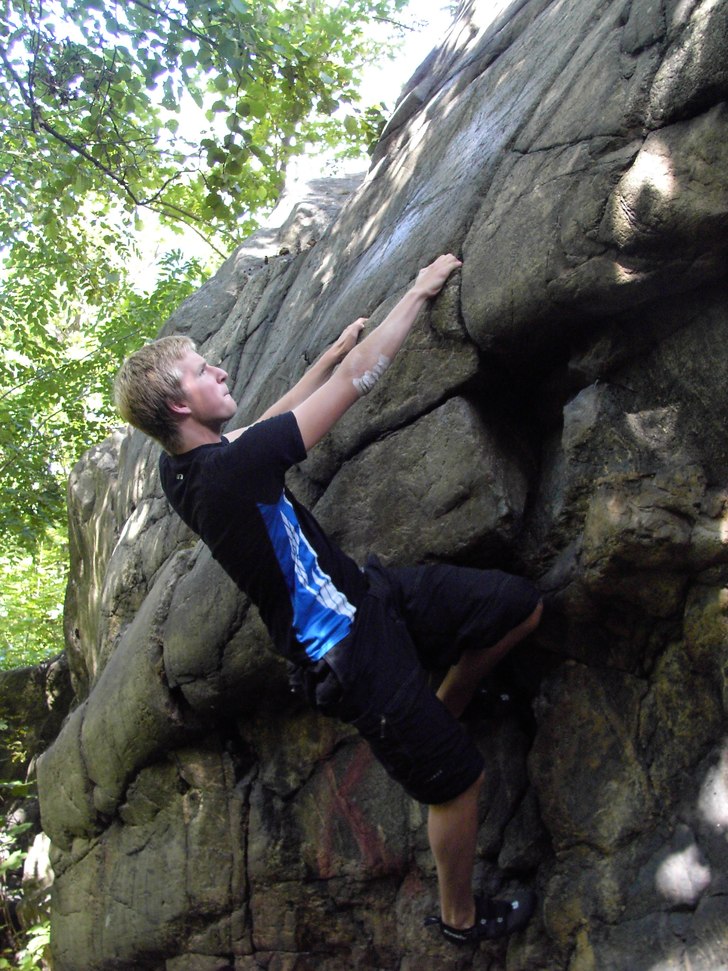 fick nys om ett bra ställe 5C en bra uppvärmning. Foto: Robert Svartholm. Åkare: Ivar Svartholm.