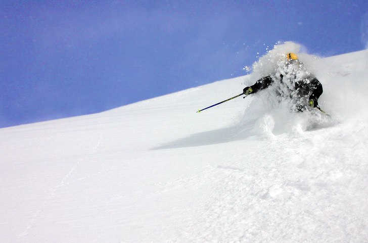 Skön åkning dagarna efter flera veckors snöande. Foto: Johan Hemminger. Åkare: Christian Wictorin.