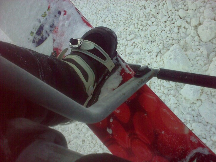 Min bräda i liften. Foto: Alexander Eriksson. Åkare: Alex Eriksson.