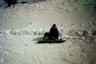 jag kämpar med dom där jäkla bindningarna.. tur. Foto: Erika Hintz. Åkare: Sofie Larsson.