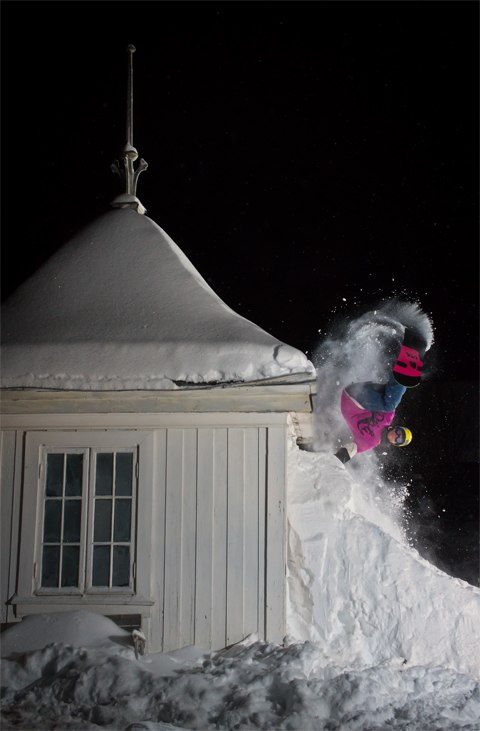 Byggde en QP mot ett lust hus på vårt säsongsbo. Foto: Emil Eriksson. Åkare: Marcus Lindström.