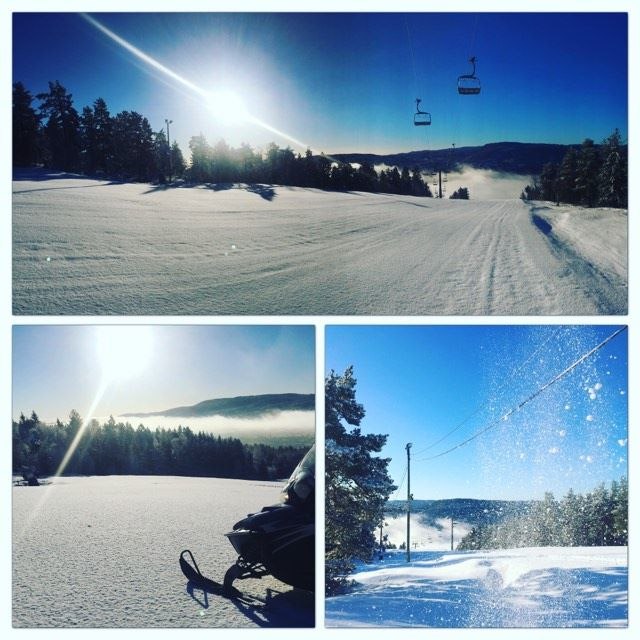 Det er vinter i Drammen
God morgen! 
Solen skinne.