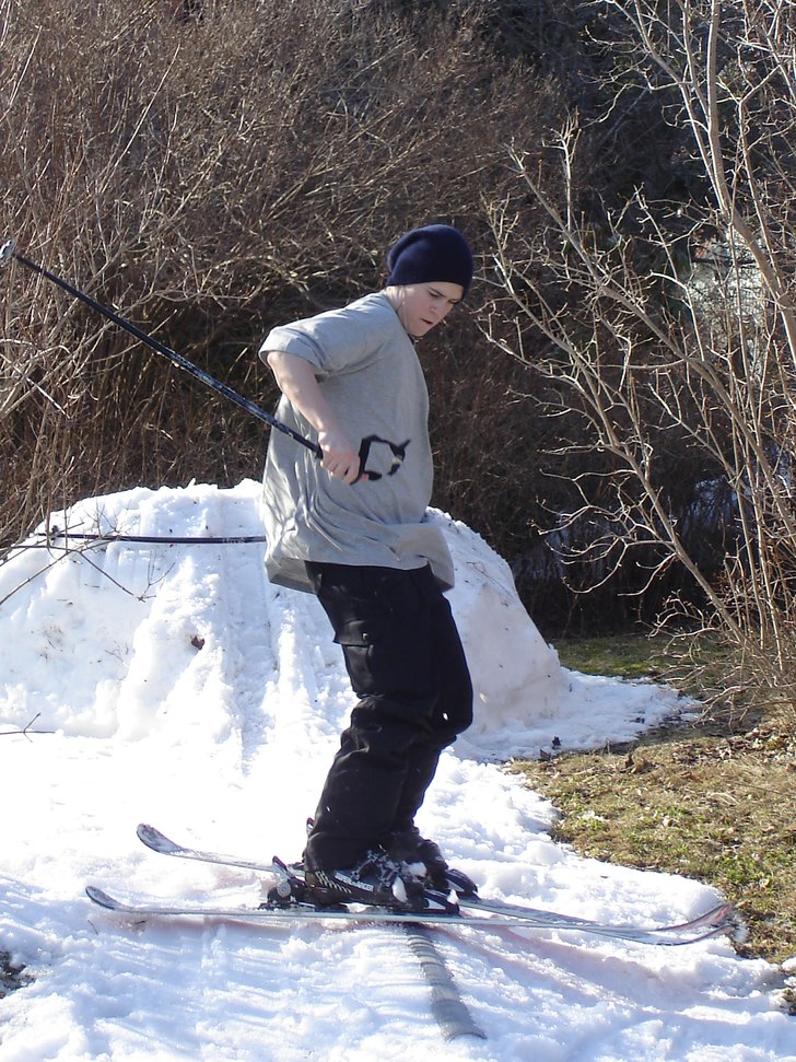 skidor - rail. Foto: Marianne Stenson. Åkare: jag.