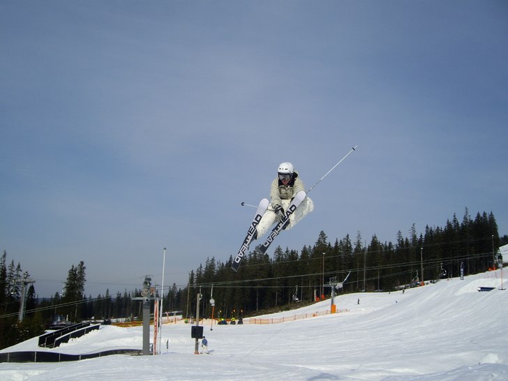 Ja han fick ju snö på skidan. XD . Foto: Erik Aasa. Åkare: Karl-Dennis Nordlöf.