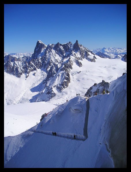 Vallé Blanche väntar... . Foto: Filip Jacobson.