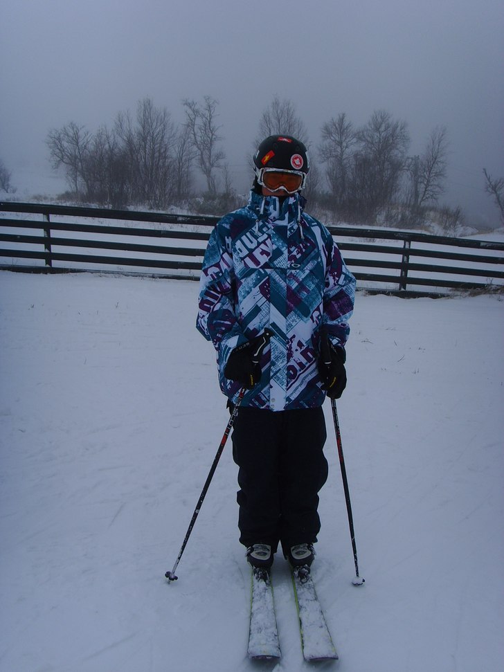 första skiddagen. Foto: anna. Åkare: jag.