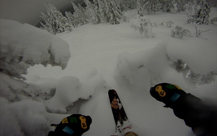 En riktigt skön dags puder åkning.... Foto: Emil Fält. Åkare: Emil Fält.