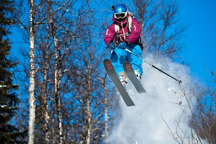 -20 och strålande sol. Inte trist.. Foto: Johan Axelsson. Åkare: Henrik Petersson.