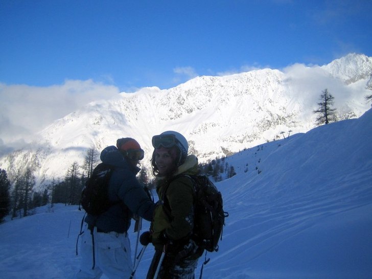 Me and Johanna on our way home... Foto: Josie. Åkare: Jag och Johanna.
