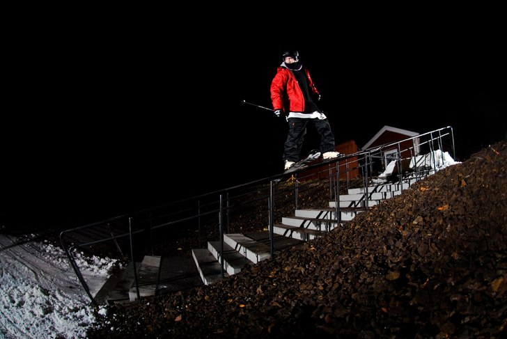 Åkte till falun och åkte rails. Foto: Magnus Karlsson. Åkare: Daniel Jönsson.