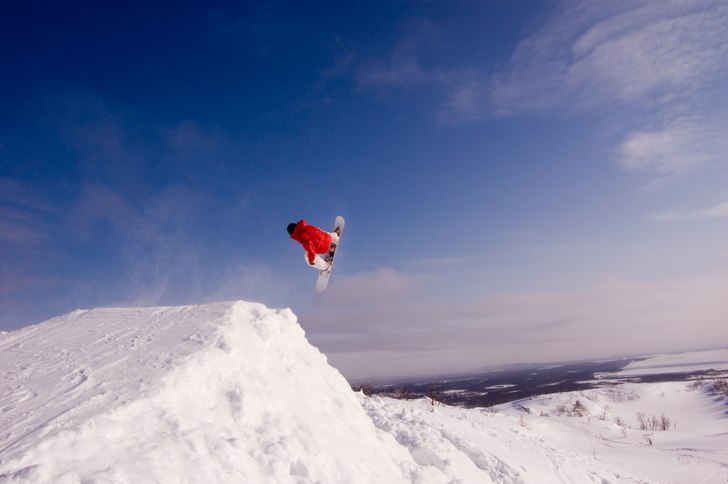 Marcus kör en backside cork 540.... Foto: Max Gustafsson. Åkare: Marcus Siverman.