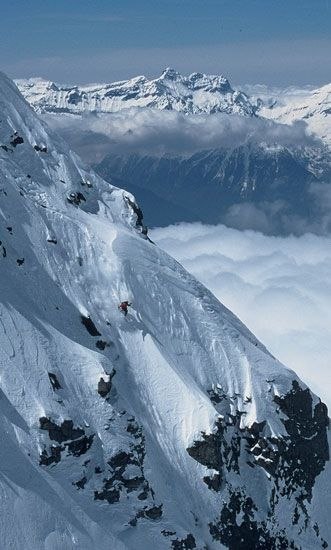 Verbier Skyline. Foto: Yves Garneau. Åkare: Jeff Clarke.