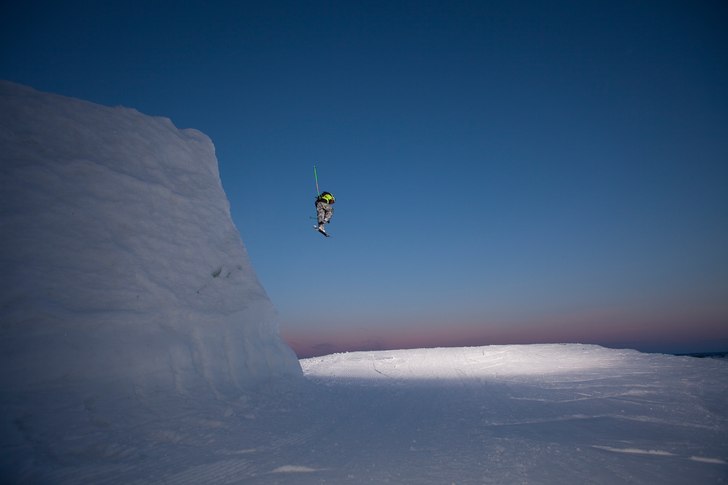 Liten sunset session . Foto: Jörgen Nilsson. Åkare: Eric Norrlander.