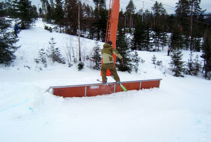 stålräckesåkning. Foto: Claes Nilsson. Åkare: Me.