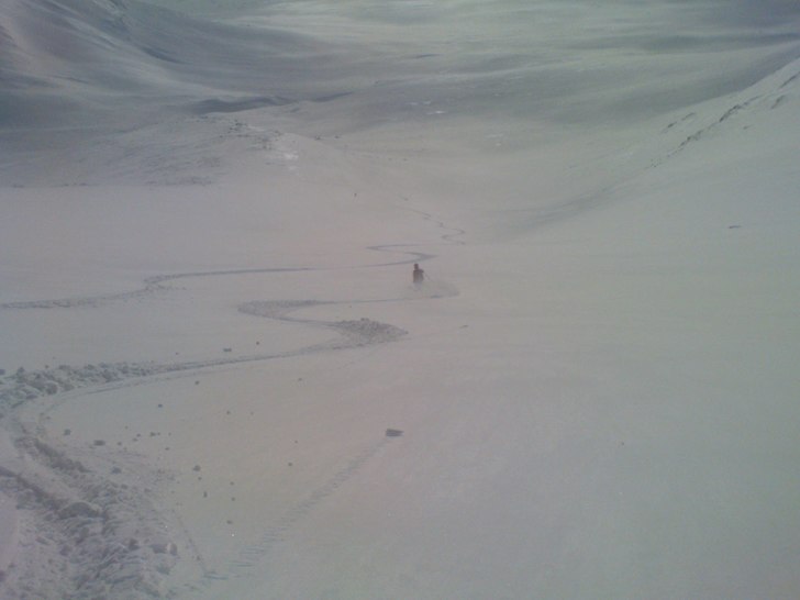 Belöningen efter en hel dag på hudar... Foto: Moi. Åkare: Helena.