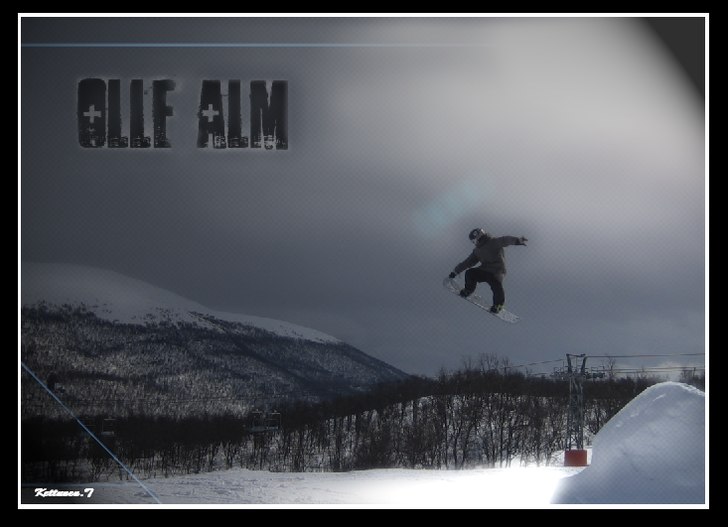 Olle alm gör väll en fin nose :)    redigerad av. Foto: Gurra. Åkare: Olle alm.