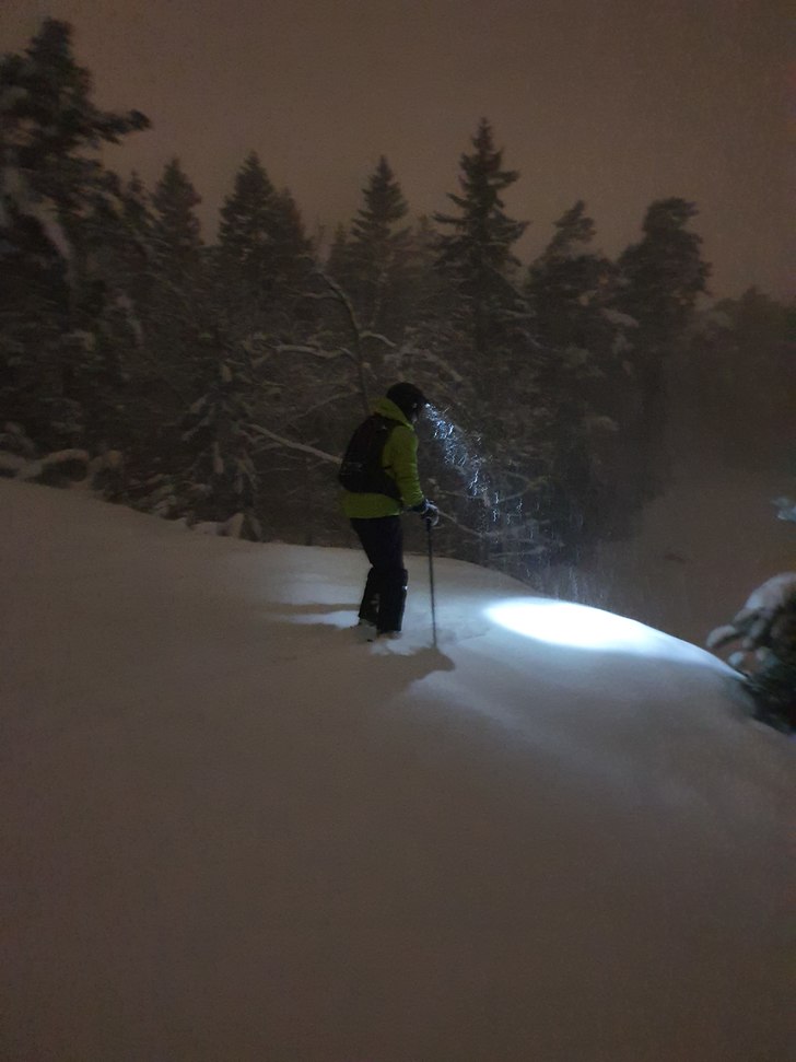 Ett av de få tillfällen då det snöat relativt .