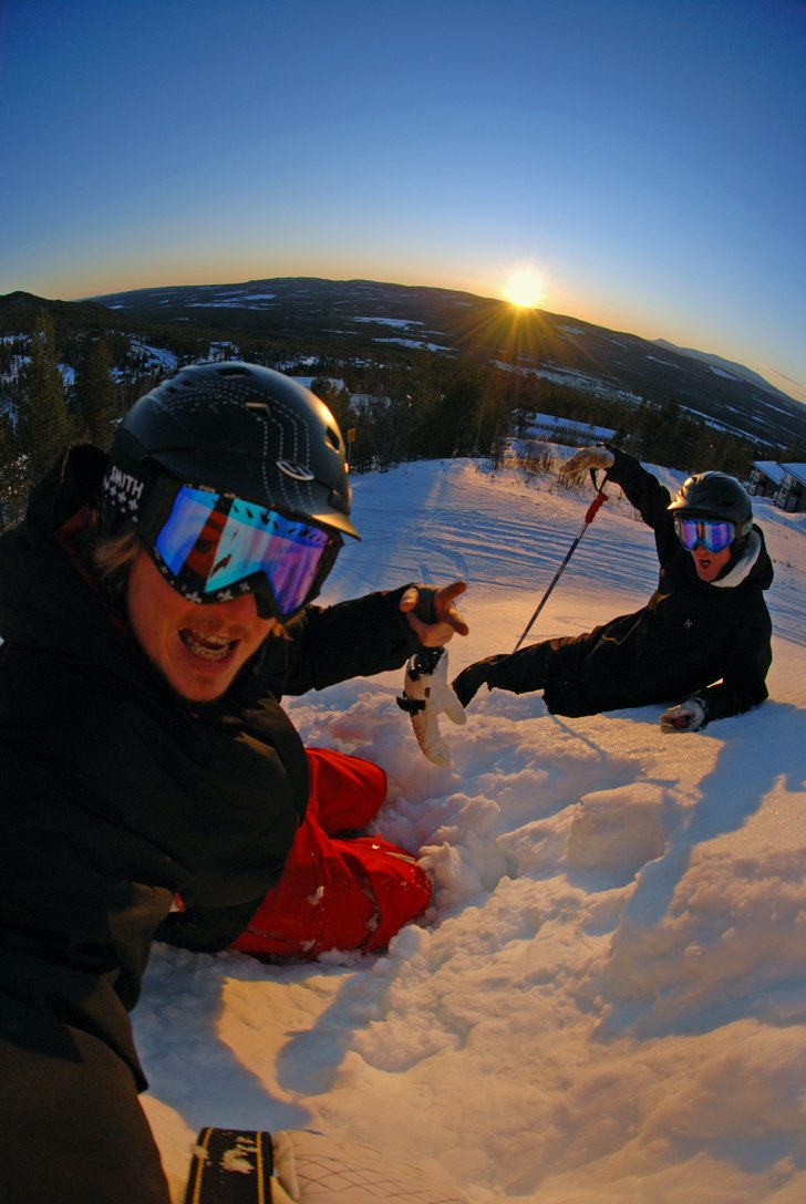 Vi är pepp!. Foto: Erik Hammarsten. Åkare: Petter Elfsberg, Erik Hammarsten.