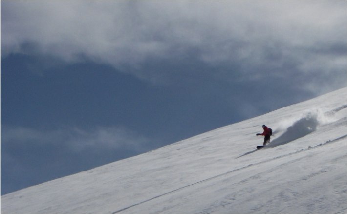 Bränner puder i Engelberg i april.... Foto: Martin Livian. Åkare: Martin Norén.