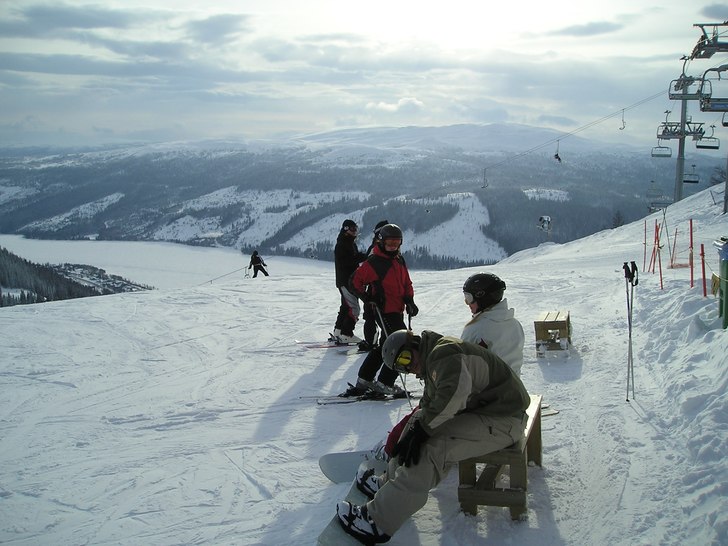 Första åket i Åre -07. Kan det bli bättre... Foto: Benny P. Åkare: Robert,Pernilla och Rose-Marie.
