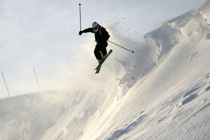 Hängdrivan vid Anjaliften, vi hann med några bra. Foto: Sverker Högbom. Åkare: Henrik Petersson.